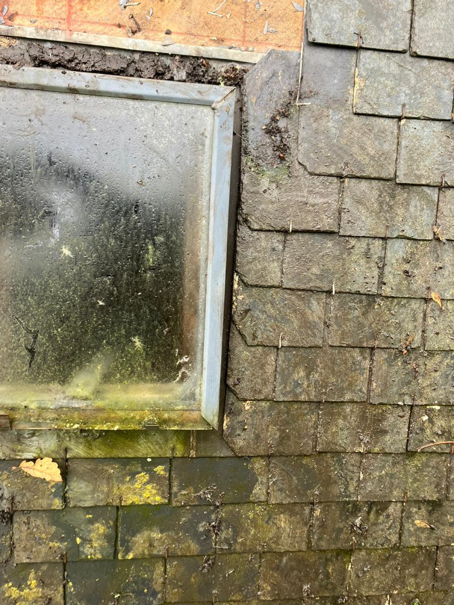 Remplacement fenetre bardage ardoise carhaix plouguer 29270 avant